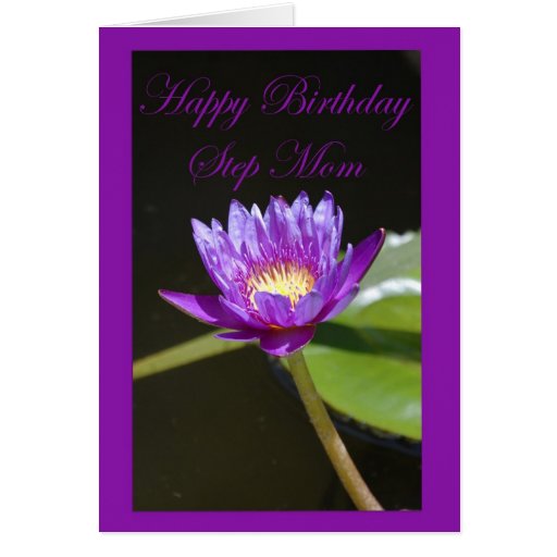 Step Mom Birthday Card Zazzle