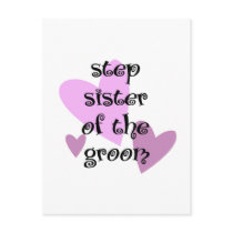 Step Sister of the Groom postcards