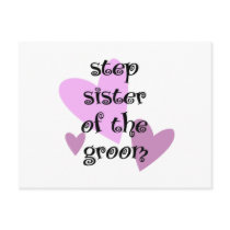 Step Sister of the Groom postcards