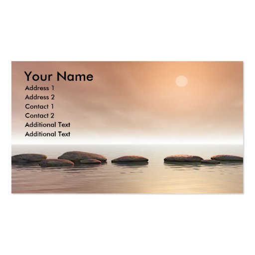 Step Stones Business Card (front side)