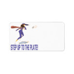 Step Up To The Plate Custom Address Label