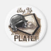 Step Up To The Plate! Magnet
