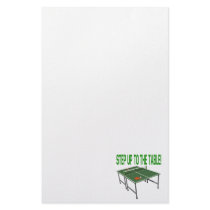 Step Up To The Table Custom Stationery
