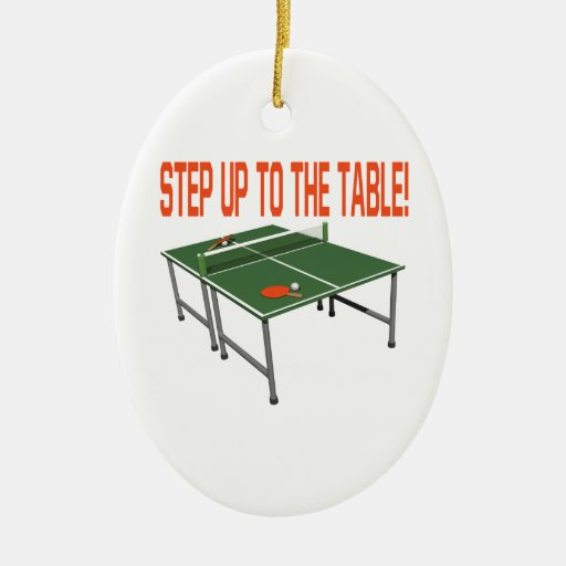 Step Up To The Table Christmas Ornament