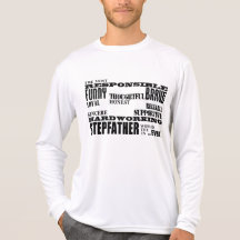 Stepfathers & Stepdads Birthdays Parties Qualities Shirts