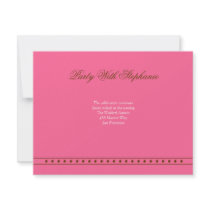 Stephanie Tess Bat Mitzvah Invitation Reception