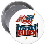 Stephen Broden American Flag Pinback Button