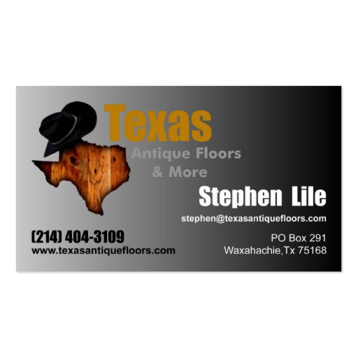 Stephen Lile TAF Cards Business Card Template (front side)