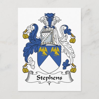 Stephens Family Crest Post Cards