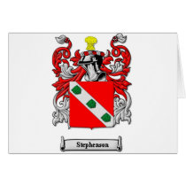 Stephenson Family Coat of Arms cards by riptonp Stephenson Family Coat of Arms cards