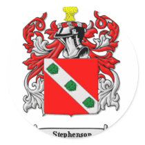 Stephenson Family Coat of Arms stickers