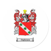 Stephenson Family Coat of Arms stickers