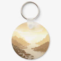 Stepped Mountains #2 keychains