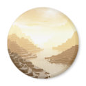 Stepped Mountains #2 magnets by flyingdiscs Stepped Mountains #2 magnets