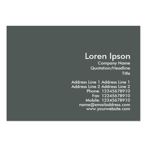 Stepping Stones, Mini Photo Business Cards (back side)