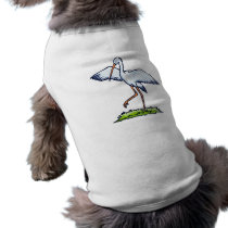 Steppy Stork pet clothing