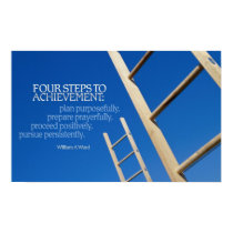 Steps to Achievement Poster Print