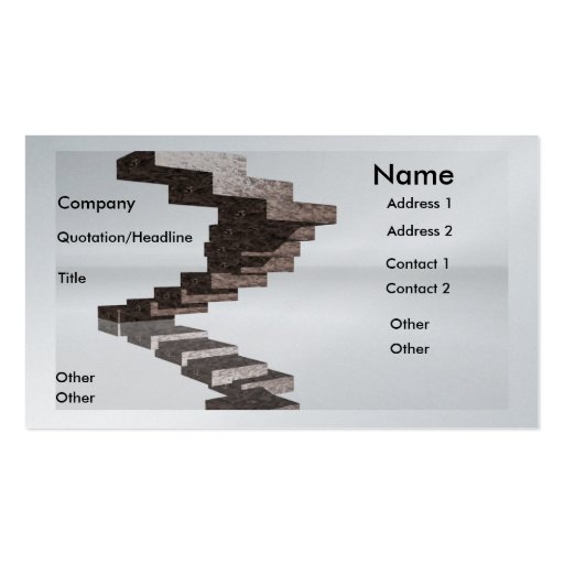 Steps to Success Business Card Template