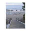 steps to the beach postcards