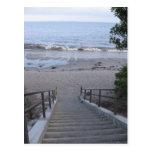 steps to the beach postcards