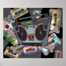 artsprojekt, stereo, boombox, cassette, player, skull, radio, tape, music, mp3, monody, New York City, monophonic music, effects pedal, monophony, polyphony, polytonality, concerted music, polyphonic music, auditory communication, seeded player, scorer, most valuable player, shooter, inkle, adhesive tape, radiocommunication, polytonalism, serial music, serialism, antiphony, syncopation, ta&#39;ziyeh, musical style, musical genre, instrumental music, melodic line, musical harmony, popularism, melodic phrase, Poster with custom graphic design