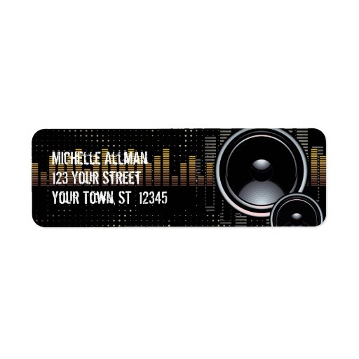 Stereo Speakers Avery Label Labels Zazzle