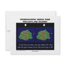 Stereoscopic Image Pair Viti Levu, Fiji Islands Personalized Invitations