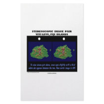Stereoscopic Image Pair Viti Levu, Fiji Islands Customized Stationery