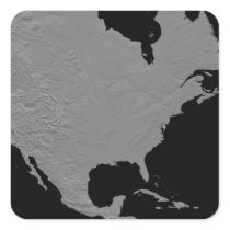 Stereoscopic view of North America 2 Stickers