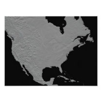 Stereoscopic view of North America
