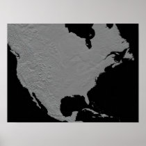Stereoscopic view of North America Posters