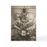Stereoview Old Time Christmas Tree Greeting Cards