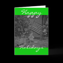 Stereoview - Patriotic  Christmas circa 1901 cards