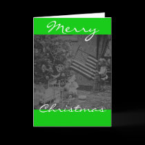Stereoview - Patriotic  Christmas circa 1901 cards