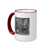 Stereoview Santa & American Flag ca 1901 mug