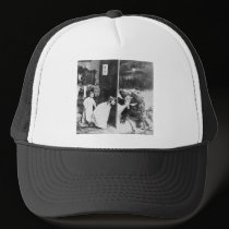 Stereoview - Santa?  circa 1899 hats
