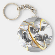 Sterling Desire Abstract Keychain
