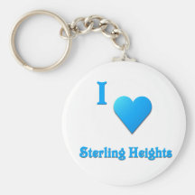 Sterling Heights -- Sky Blue Keychains