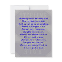 Sterling High School Alma Mater Invitation