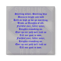 Sterling High School Alma Mater Square Magnet