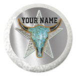 Sterling Longhorn Stickers w/ Your Name!