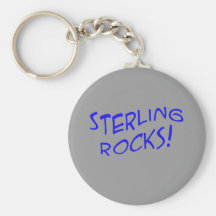 Sterling Rocks! Keychain