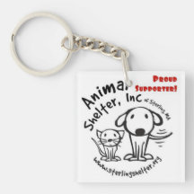 Sterling Shelter Keychain