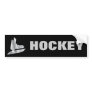 Sterling Silver Hockey Blades Bumper Sticker
