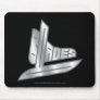 Sterling Silver Hockey Blades Mouse Pad