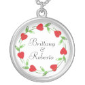 Sterling Silver Necklace - Lovers Pendant necklace