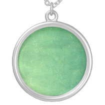 Sterling Silver Pendant - Painter's Green necklaces