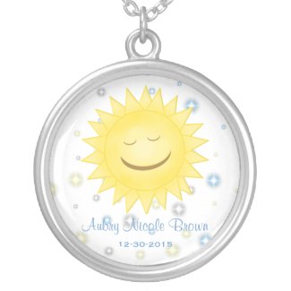 Sterling Silver Sunshine Birth Necklace necklace