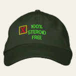 Steroid Free Embroidered Hat