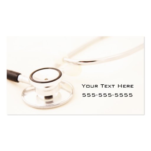 Stethoscope Business Card (front side)